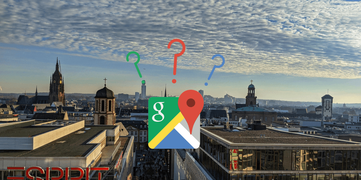 Google Maps não funciona completamente em Frankfurt am Main